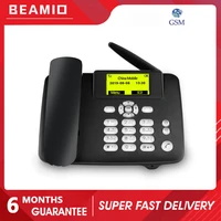 beamio english language wireless telephone with gsm sim card blacklist cordless phone lcd screen for home office desktop