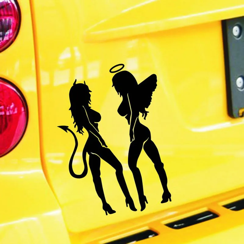 Стикер для автомобиля s 10 5 см * 14 ANGEL DEVIL сексуальная наклейка украшения и
