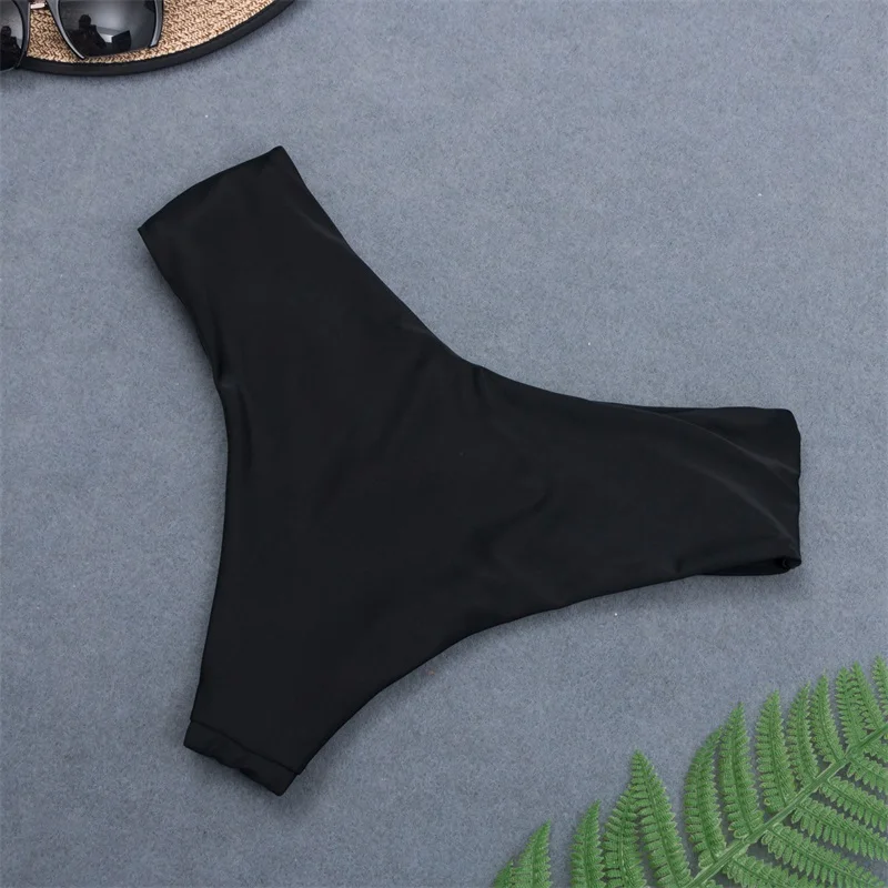 

Black Bikini Panty For Women Swim Bottom Sexy Low Waist Bikini Bottom