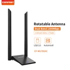 COMFAST 1300 Мбитс 802.11ac междугородние 5,8 ГГц Usb WI-FI адаптер WI-FI приемник 2 * 6dBi антенны Dual Band CF-WU782AC