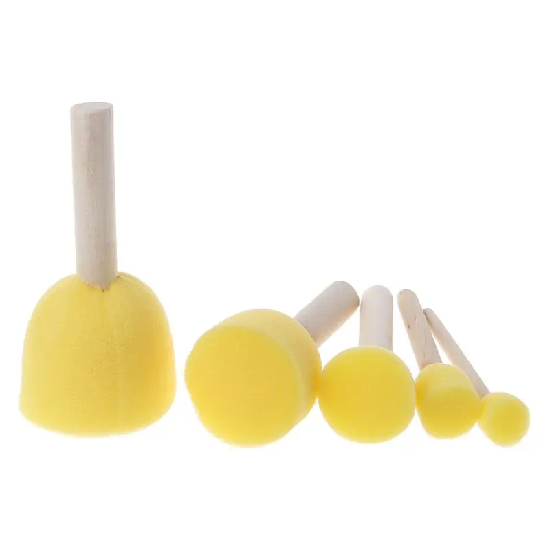 

26PCS/SET Nontoxic Washable Sponge Painting Brushes Set for Kids Children Toddler Early Education Toys Art Supplies Gifts