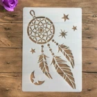 A4 Размер колокольчиков стены трафареты для картин альбом для штампов альбом декоративное тиснение ремесло Бумага трафареты для скрапбукинга 