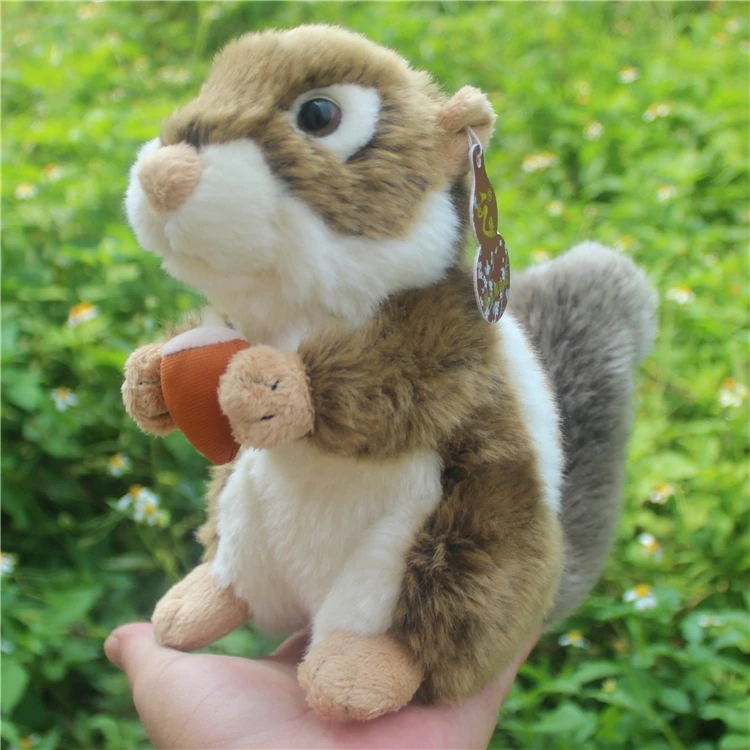 Реалистичная игрушка около 18 см чипмунк плюшевая милая белка детская