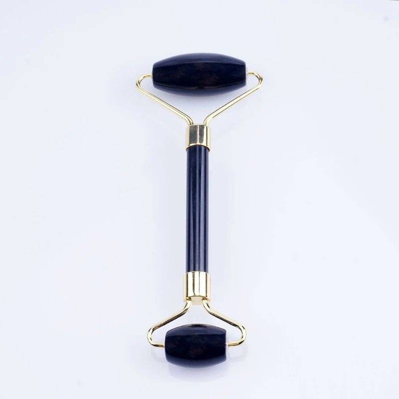 

E65F Jade Roller Gua Sha Massage Kits Anti-Aging for Eye Puffiness Treatment Skin Tightening Rejuvenate Face Neck
