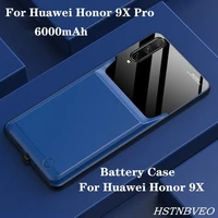 for huawei honor 9x battery charger cases 6000mah smart phone cover power bank charging cover for honor 9x pro battery case