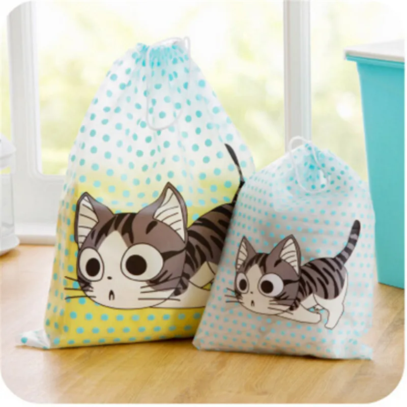 

PVC Waterproof Drawstring Swimming Bag Swimsuit Organizer Underwear Bra Packing For Travel Makeup Organizer Cloth Storage Box