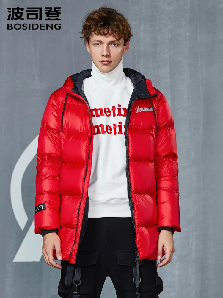 

BOSIDENG Мужская жесткая зимняя куртка женская с капюшоном высококачественные модные уличные зимние пуховики B80142105D