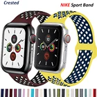 Silicone Strap For apple watch band 44mm40mm for iwatch band 42mm38mm Breathable correa bracelet watch 5 4 3 38 42 40 44 mm