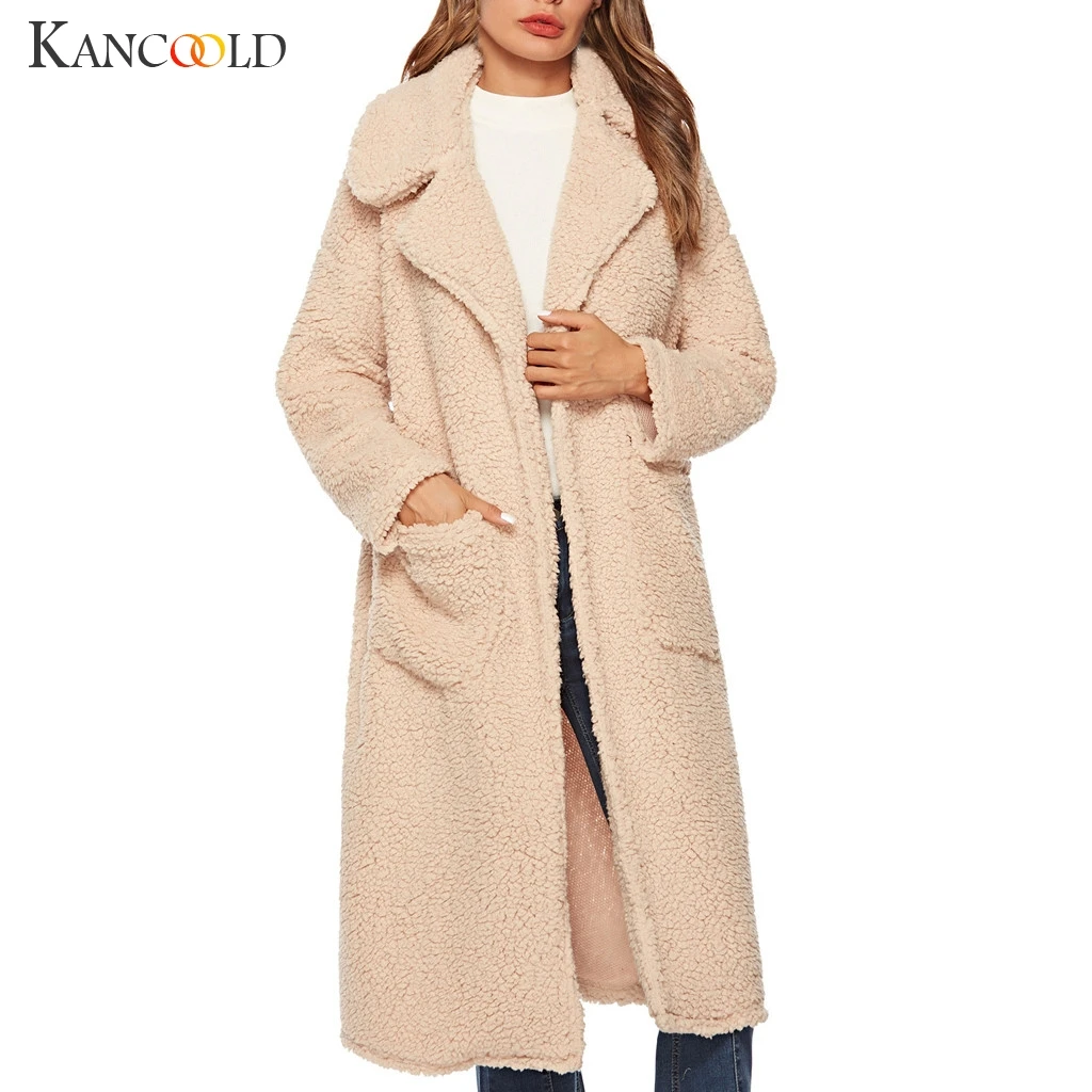 KANCOOLD пальто, зимняя женская теплая куртка на молнии из искусственной кожи, верхняя одежда с поясом, модные новые пальто и куртки для женщин 2019AUG30