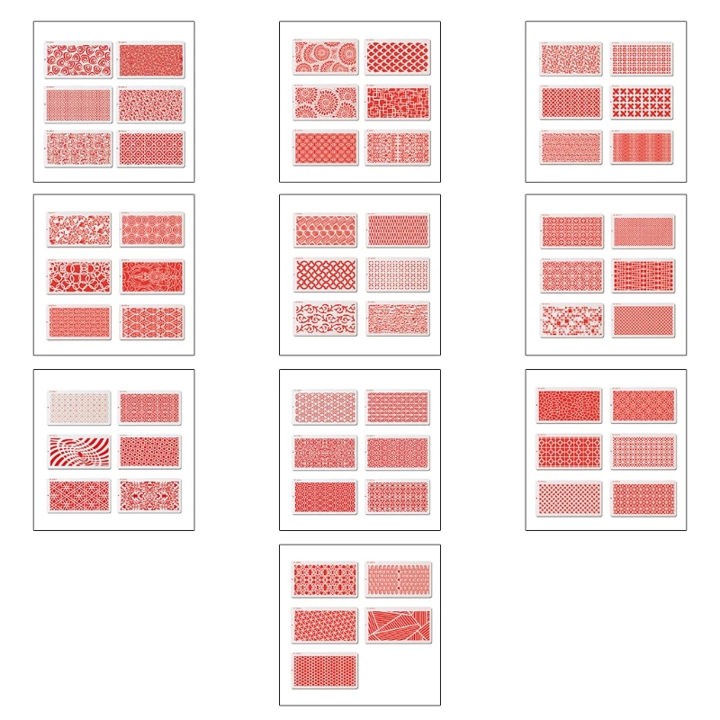 

6/5 шт. формы, полый шаблон, печатная форма, форма для выпечки