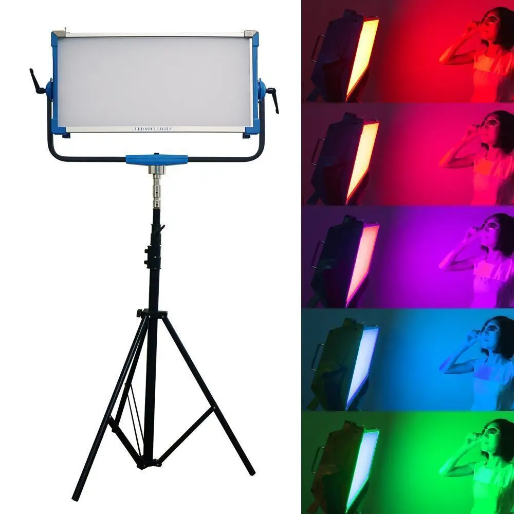 

Yidoblo AI-3000C 300W DMX LED RGB panel light broadcast Lamp F Film Photography Studio Lighting with wireless Bluetooth Control