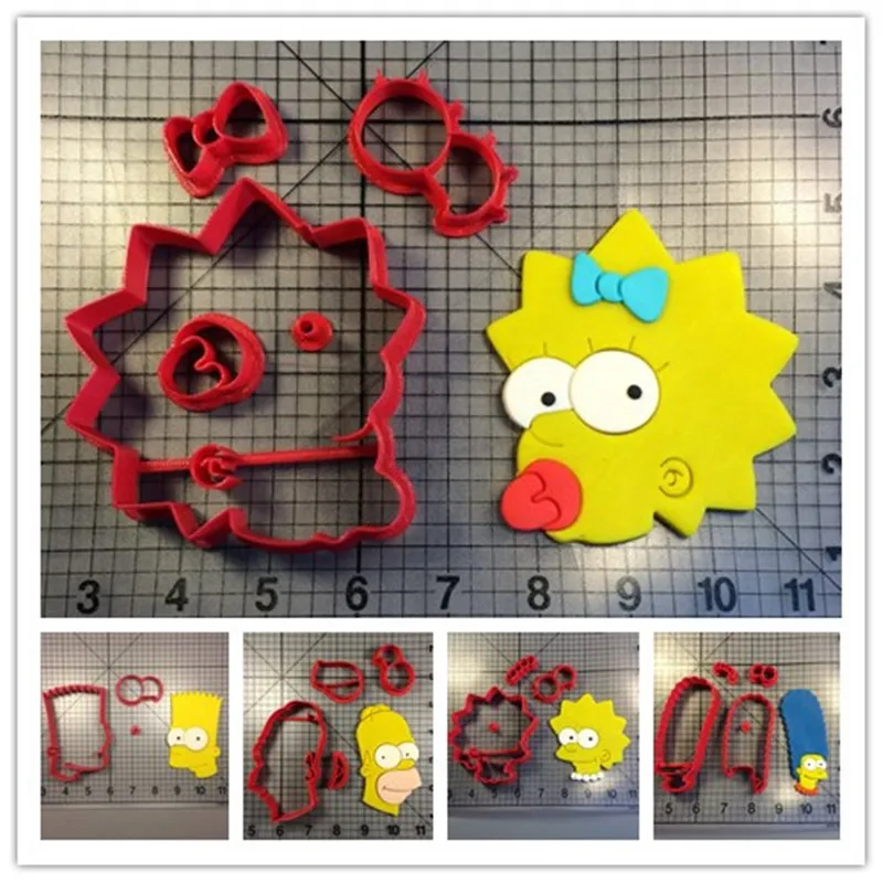 Персонажи фильма Симпсоны Семейные формы помадки резцы Барт Лиза Мэгги Мардж