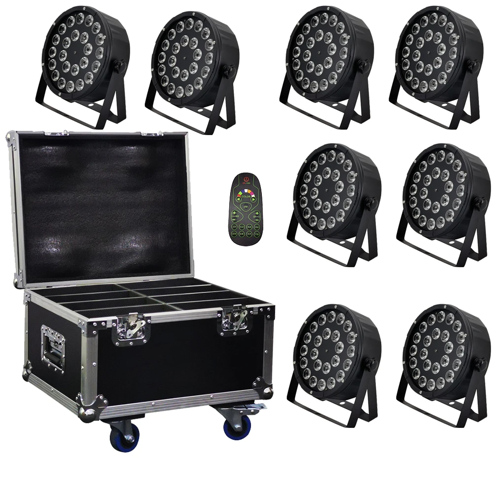 8 шт./пульт дистанционного управления 24x12 Вт светодиодный просветильник Тор par +