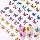 Переводные 3D-Наклейки для ногтей, Бабочка, переливающиеся наклейки для ногтей, сказки, переводные наклейки для ногтей, украшения для ногтей, дизайн сделай сам