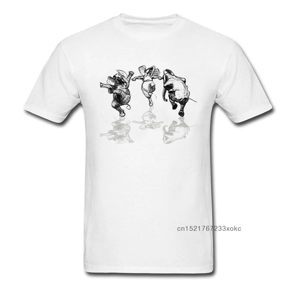 Хотите потанцевать? 2018 мужские забавные белые футболки с принтом трех танцующих
