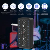 lekato pa 1 headphone mini amplifier electric pedals combo acoustic speaker pedal board bypass mode distortion effect recording
