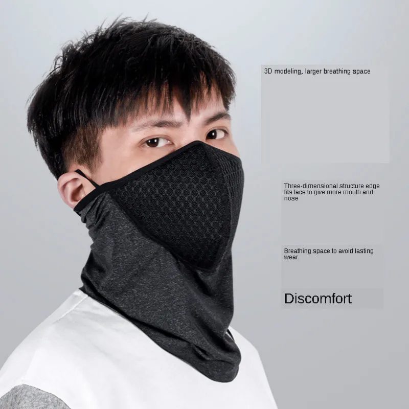 

Summer new Sports PM2.5 ice silk With Activated Carbon Filter Anti Pollution Anti-UV Breathable Running Bandana Cycling Headwear