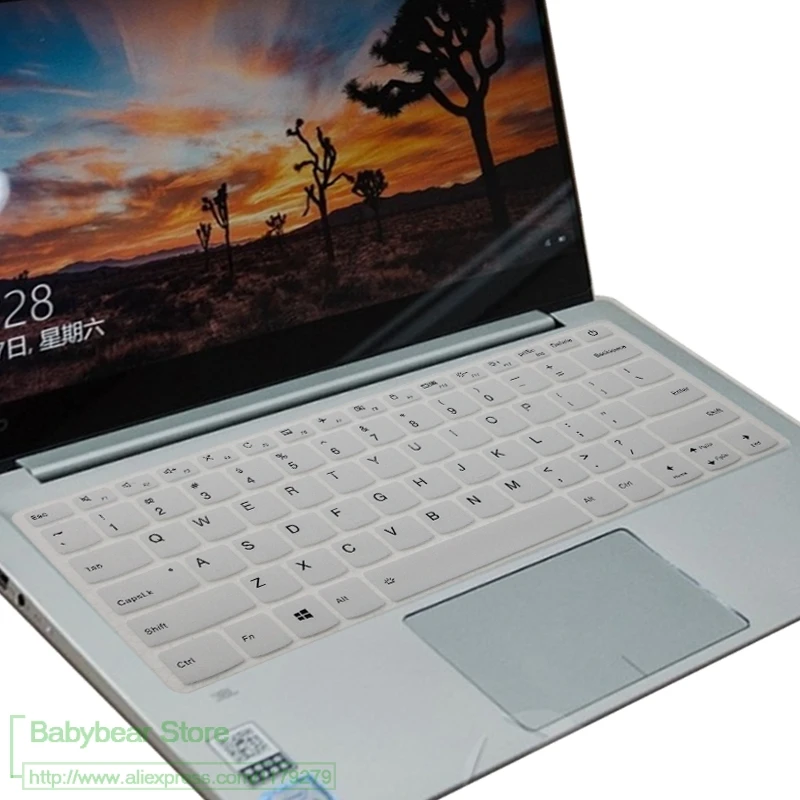 white Силиконовый защитный чехол для клавиатуры для ноутбука lenovo Ideapad 330S-14 330s-14IKB 330S 14 ikb 330s-14ast 330s-14arr 330s-14lkb - Цвет: white