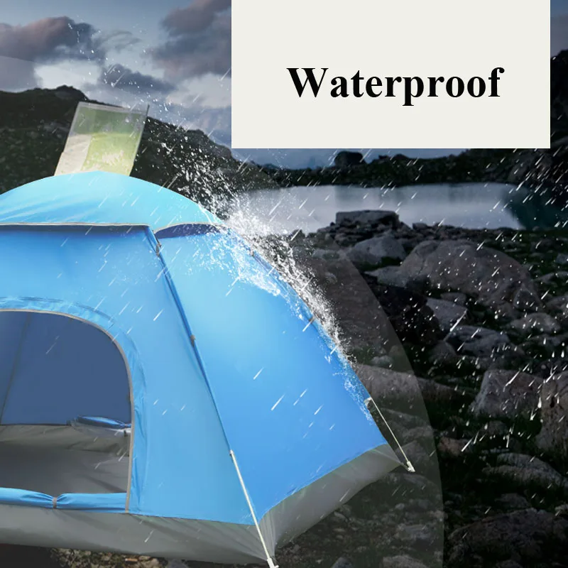 

2-3 People Throw Tent Outdoor Automatic Tents Double Layer Waterproof Camping Hiking Tent 4 Season Outdoor Large Family Tents