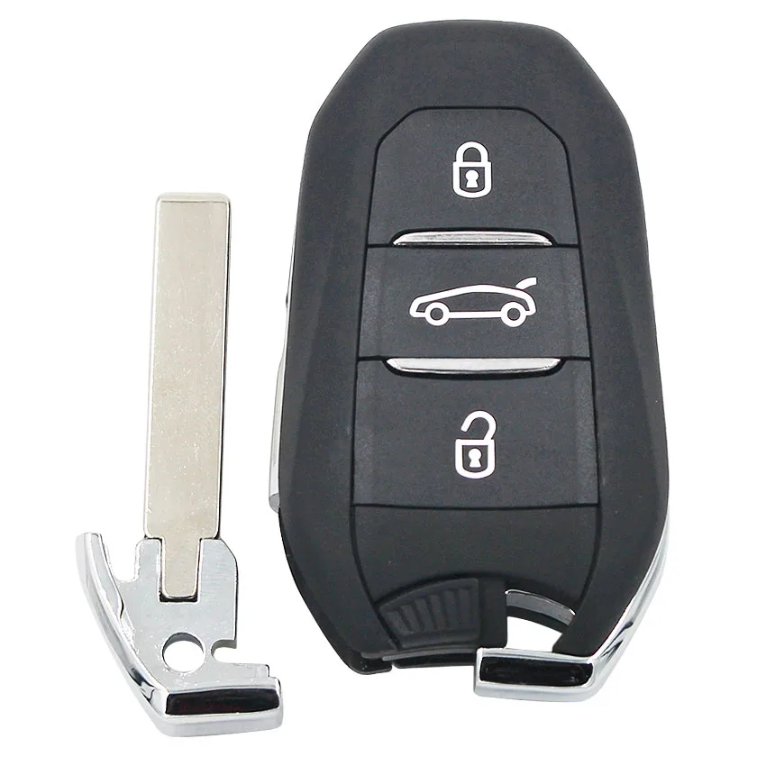 Keyless-go DS дистанционный смарт ключ-брелок 3 кнопки 433 МГц ID46(PCF7945) чип для peugeot 508 для Citroen C4 HU83 Blade с Goove