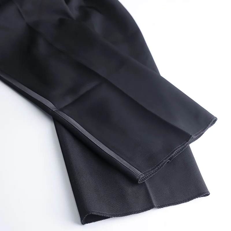 Boys Men Black Latin Pants Modern Ballroom Performance Latin Dance Pants