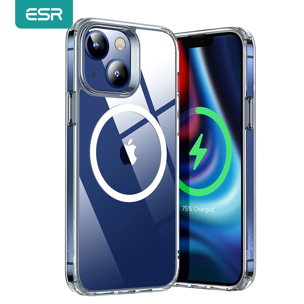 ESR Magnetic Case for iPhone 13 Pro Max Macsafe Wireless Charging Magnet Clear HaloLock | Мобильные телефоны и аксессуары