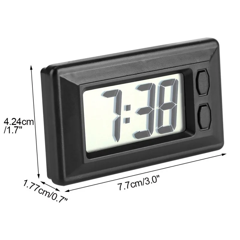 Car Clock LCD Screen Electronic Watch Dashboard Large Digital Time Self-Adhesive Bracket Accessories | Автомобили и мотоциклы