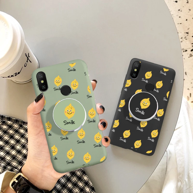 Мягкий силиконовый чехол подставка из ТПУ с 3D рисунком лимона и фруктов для huawei y5