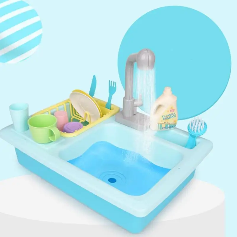 

Simulation Kitchen Pretend Play House Toy Set for Girl Kid Sink Dishwasher Gifts Skillful Design and Exquisite Appearance