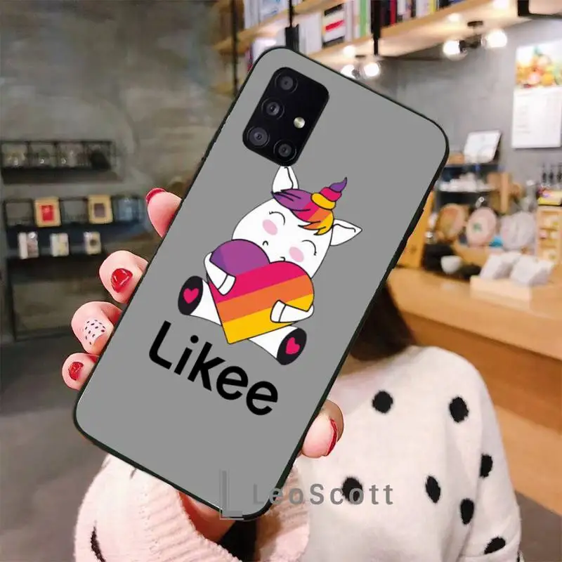 

Likee Funny cat bear love heart Phone Cases For Samsung A50 A51 A71 A31 A21S S8 S9 S10 S20 S21 Plus Fe Ultra 4G 5G