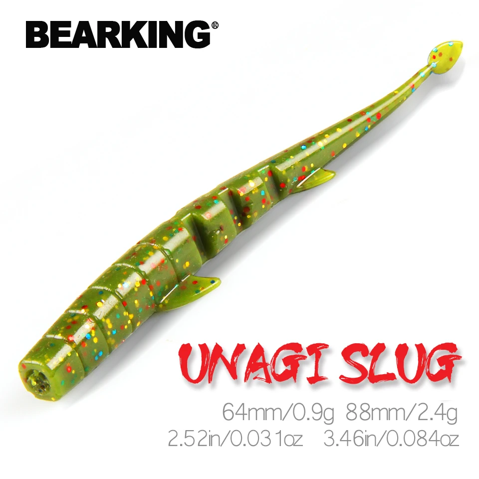 Мягкая рыболовная приманка BEARKING UNAGI силиконовая искусственная 64 мм 88 для ловли