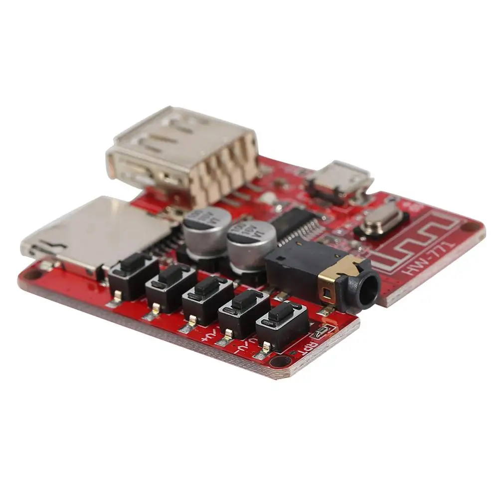 Bluetooth-compatible Audio Receiver Board USB TF Card Slot DIY Decoding Modified MP3 Module Lossless Car Speaker Amplifier | Электроника