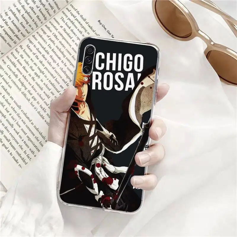 

Bleach Anime Kurosaki Ichigo Phone Case Transparent Samsung A71 S9 10 20 HUAWEI p30 40 honor 10i 8x xiaomi note 8 Pro 10t 11