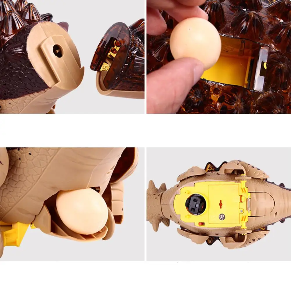 

Kuulee Simulated Dinosaur Children's Toy Caster Turns Electric Doll Plastic siumlation doll handle gift box