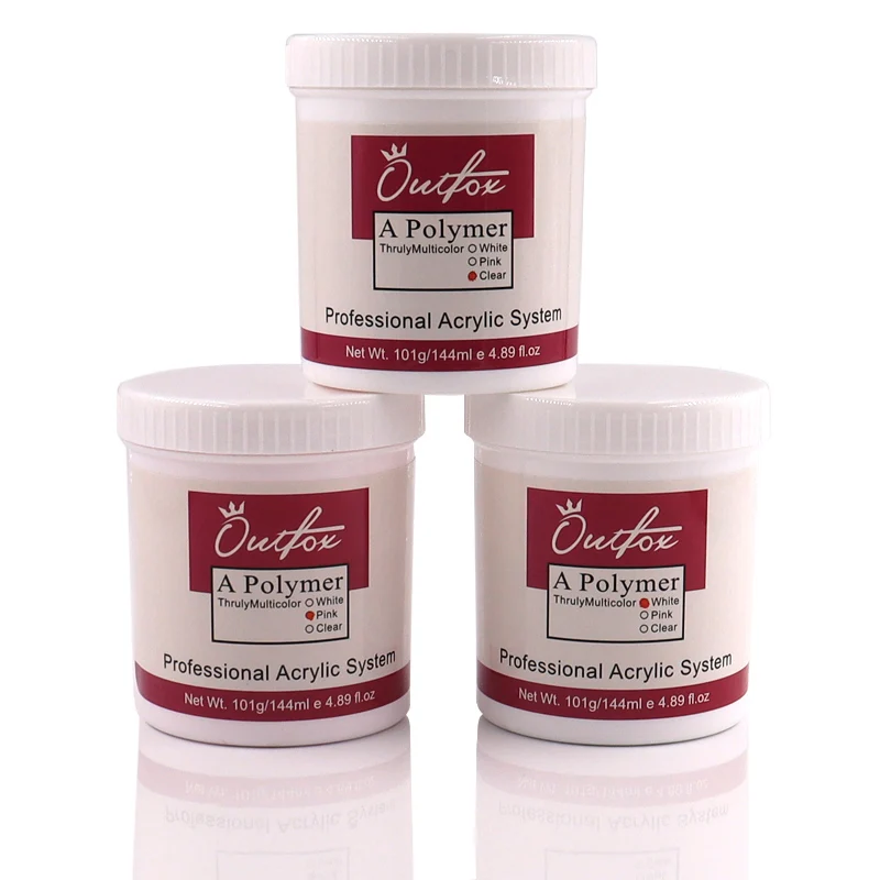 144 мл Профессиональный полимерный акриловый жидкий порошок прозрачный розовый