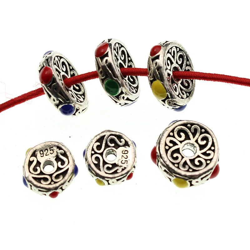 

Металлические бусины-разделители 10 шт./лот для изготовления ювелирных изделий, подходят для бусин-шармов, браслетов, фурнитура для ювелирны...