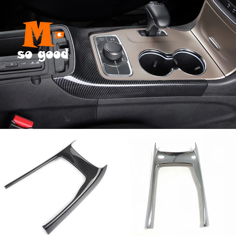 

2014 15 16 2017 для Jeep Grand Cherokee ABS хромированный/углеродного волокна ручка переключения рулевого механизма автомобиля рамка Панель декоративная к...