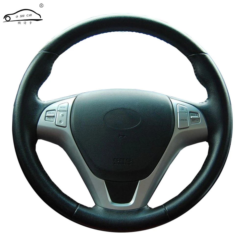 Чехол рулевого колеса автомобиля из натуральной кожи для Hyundai Rohens Coupe 2009
