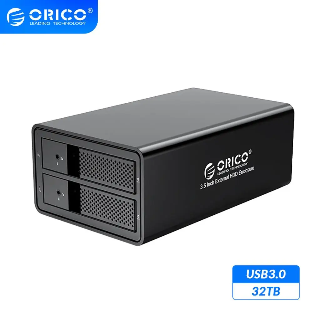 

Док-станция ORICO для жесткого диска, 3,5 дюйма, 32 ТБ, UASP, 36 Вт