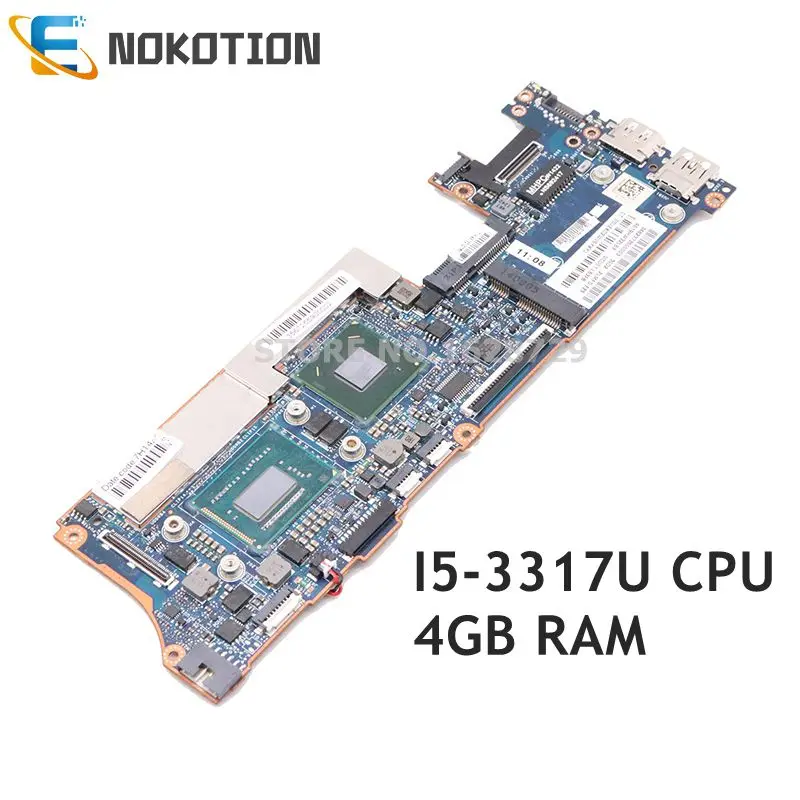 

NOKOTION 689957-001 689957-501 для ноутбука HP Spectre XT13 XT 13-2000 материнская плата VCU01 LA-8554P SR0N8 I5-3317U CPU 4GB RAM