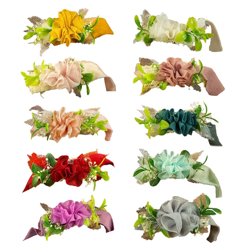 

Baby Flower Hair Band Headband Newborn Photography Props Infants Girls Headwear Q1FE