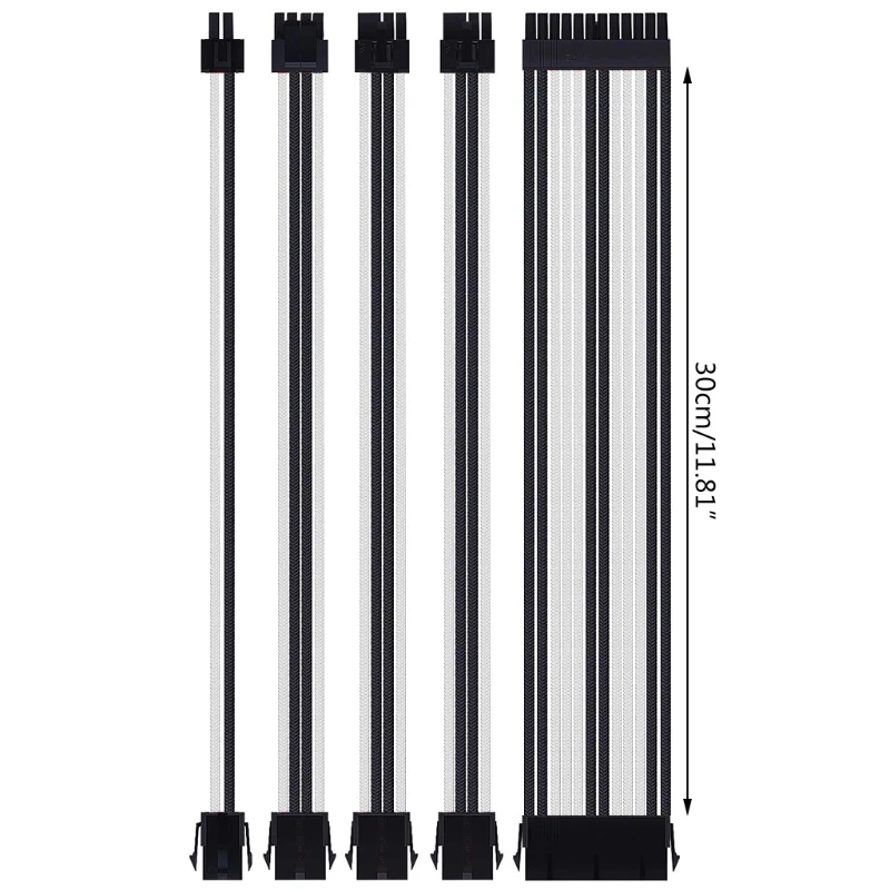 

18AWG AT X Extension Sleeved Cable Kit ATX24Pin/EPS 4+4Pin/PCI-E 8Pin/PCI-E 6Pin