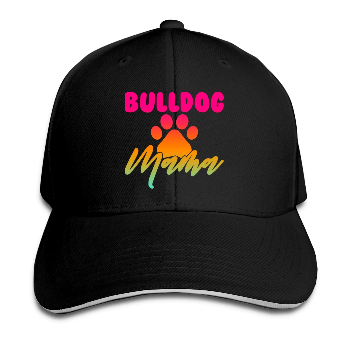 

Bulldog Mama Hat Baseball Cap for Men Women Fashion Adjustable Sun Hat