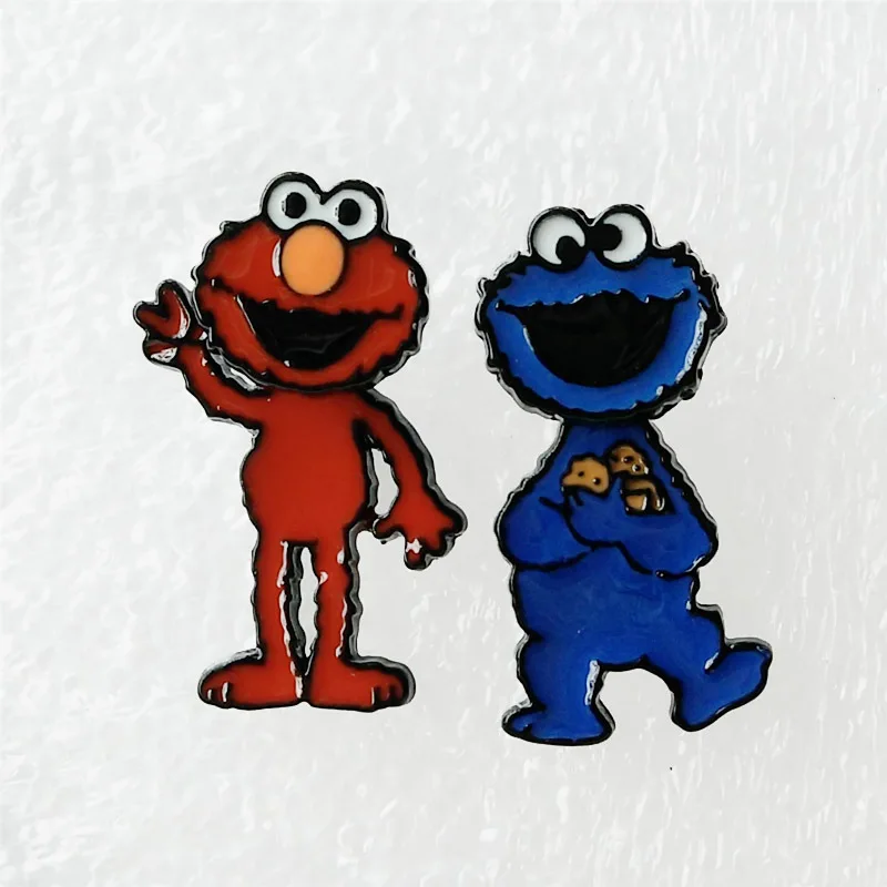 

SESAME STREET Hand Fashion Anime Cartoon Earring Animal Stud Earrings For Women Girls Kids Jewelry New Gift