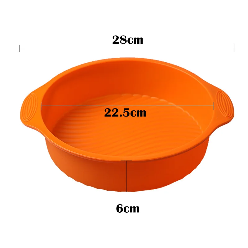 Delidge 1 шт., 28*22,5*6 см, круглая силиконовая форма для тортов, 3D помадка, шоколадный фонант, форма для выпечки хлеба, тортов, сделай сам, кухонные аксессуары