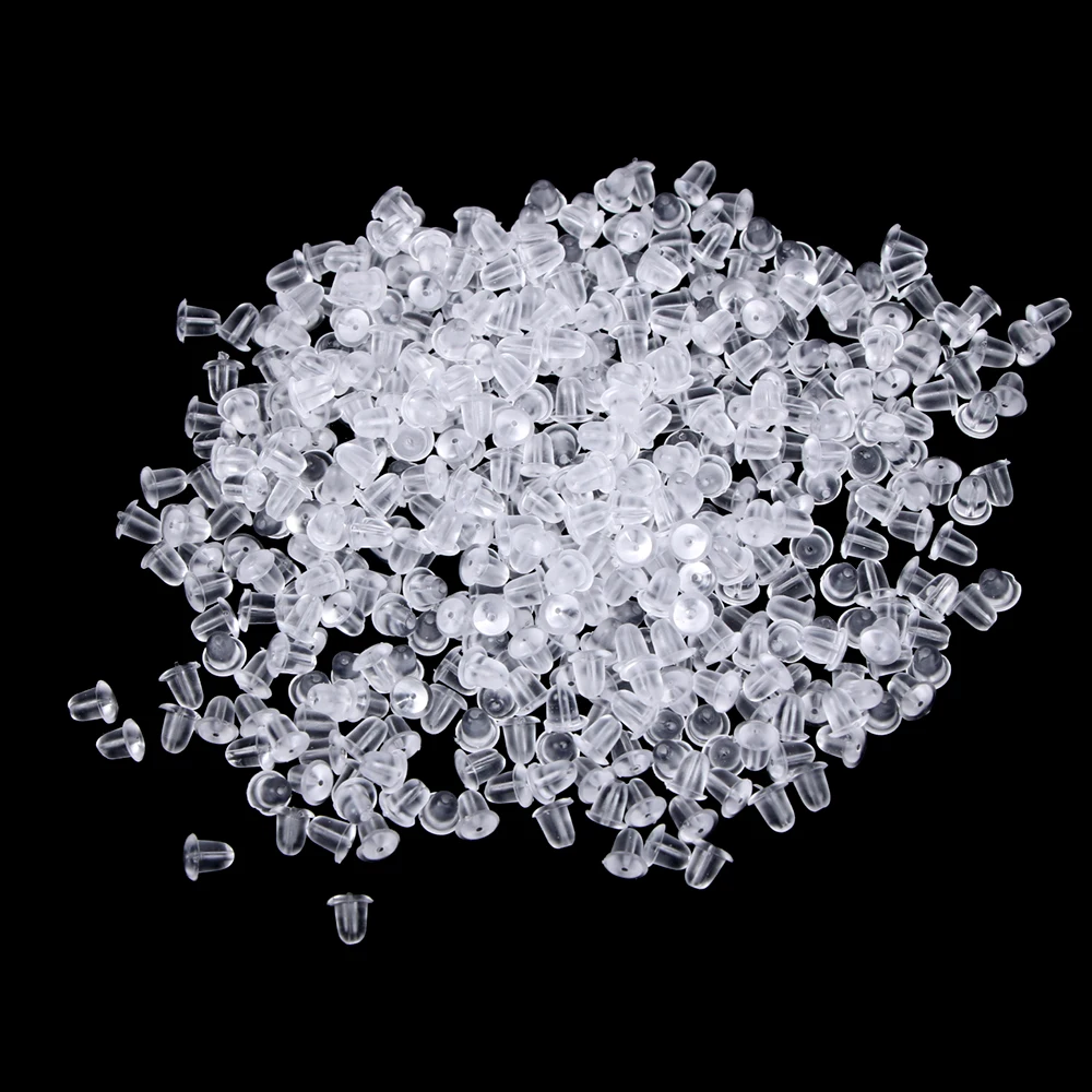 500 шт./пакет силиконовая резиновая серьга застежка стилей ушные серьги в виде