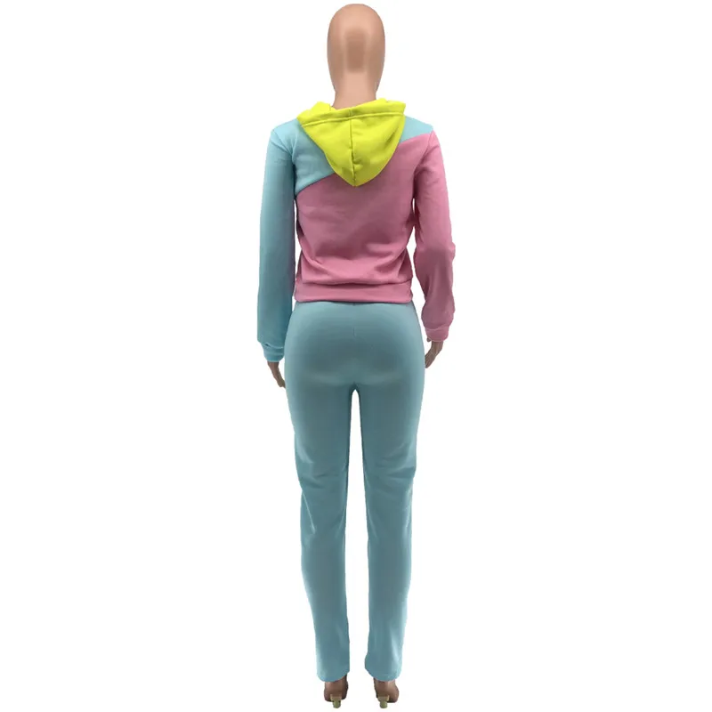 

VS&LLWQ Autumn Winter Streetwear Women Two Piece Set Women Tracksuit Outfits Hooded and Joggers Pants Matching Set New Sweatsuit