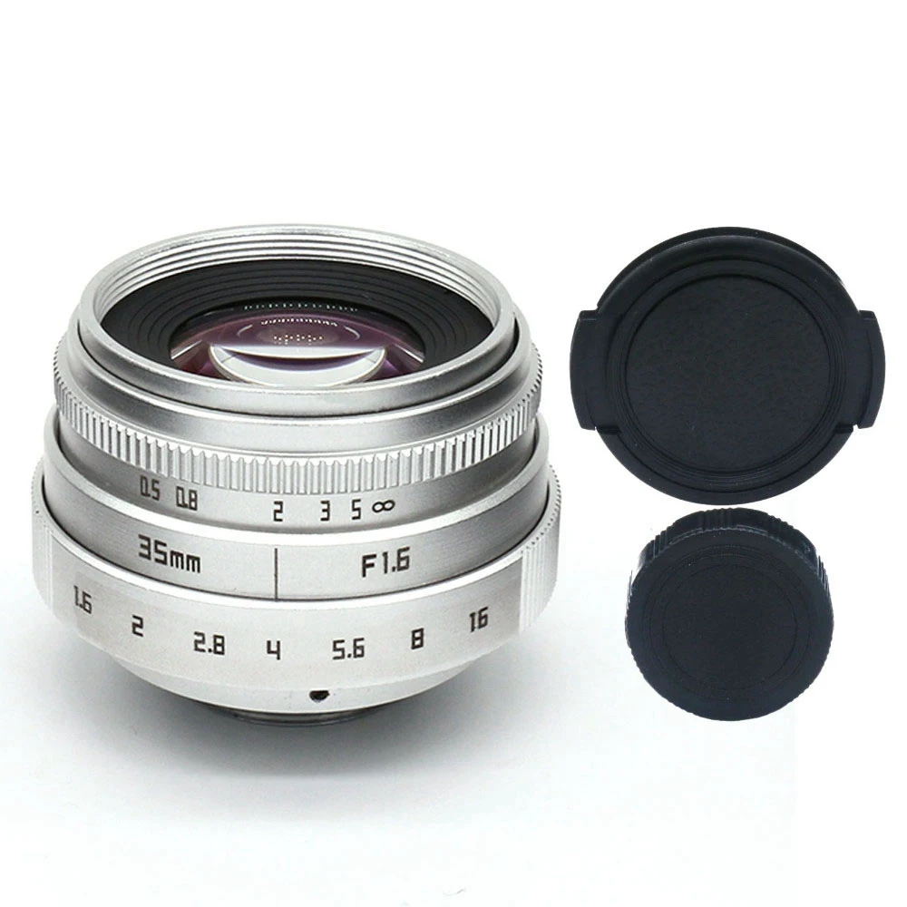 35 мм F1.6 C крепление объектива камеры с переходным кольцом для Canon EOSM / M2 M3|Объективы