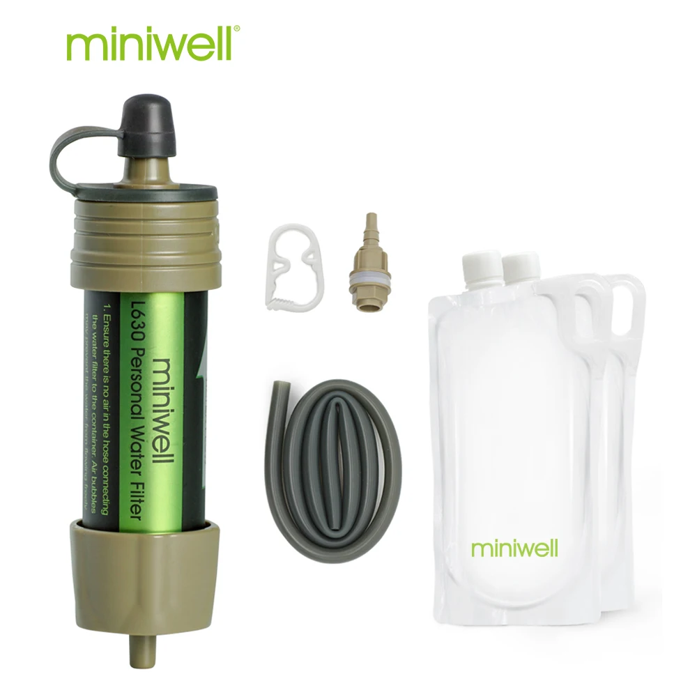 Фильтр для воды miniwell L630 легко носить с собой аварийный фильтр выживания