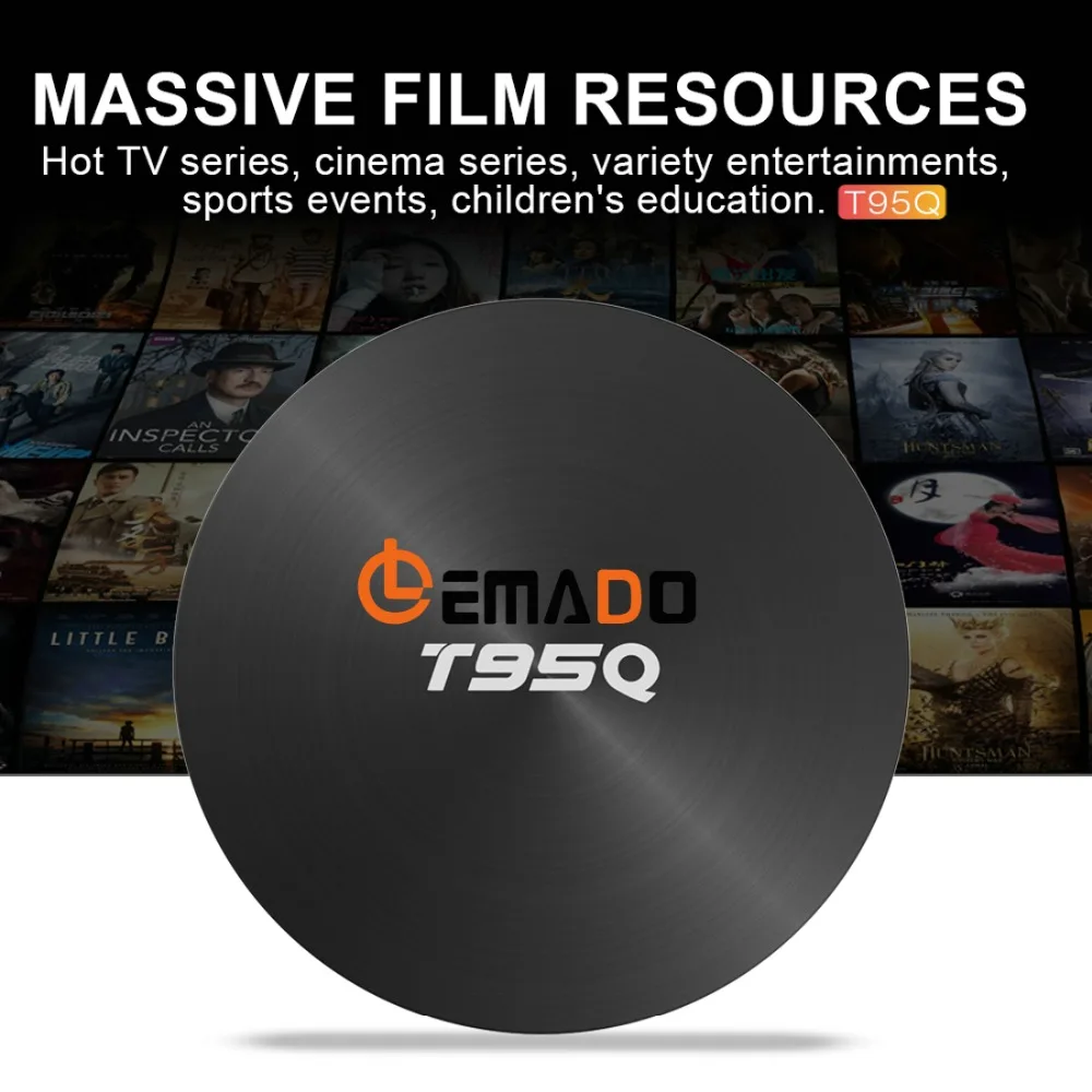 Lemado T95Q ТВ приставка Android 9,0 S905X2 4 Гб ОЗУ 64 Гб ПЗУ поддержка 4K 2,4G+ 5,8G двойной wifi Bluetooth 4,1 Смарт ТВ приставка Android